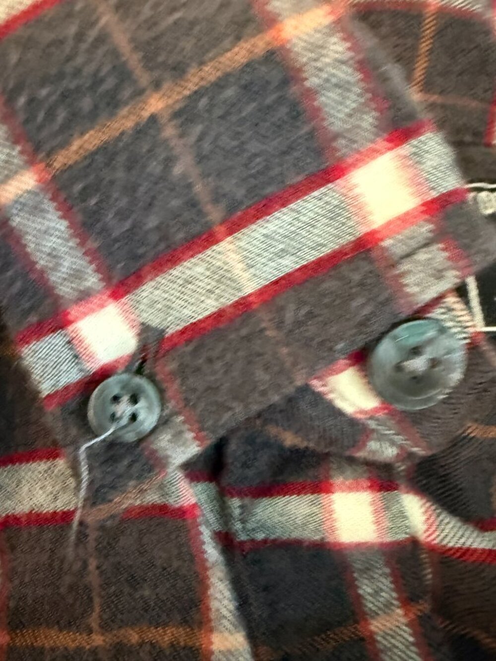 Todd Snyder One Pocket Flannel Shirt Red Black Plaid Buttoned Collar Small - Picture 5 of 15